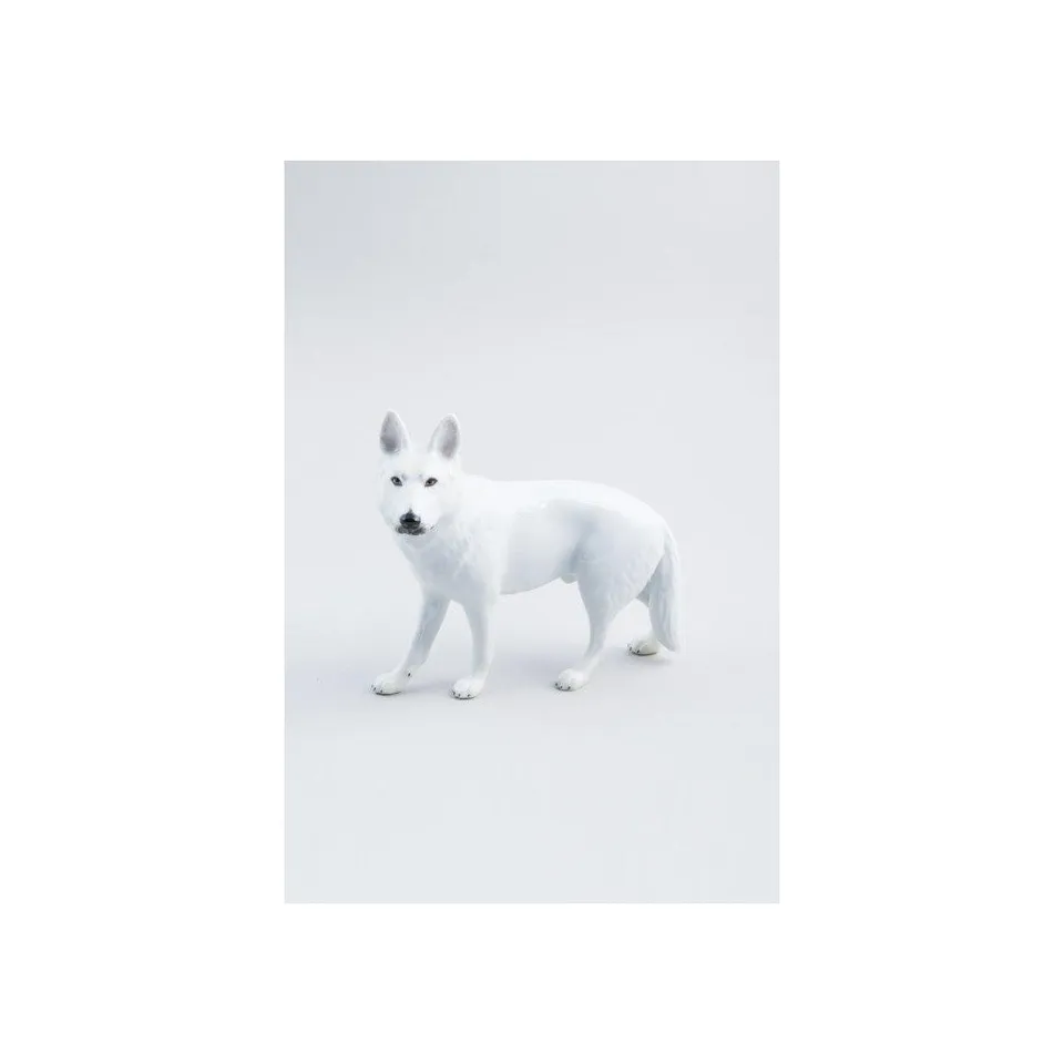 Augarten bílý ovčák figurka bílá porcelán