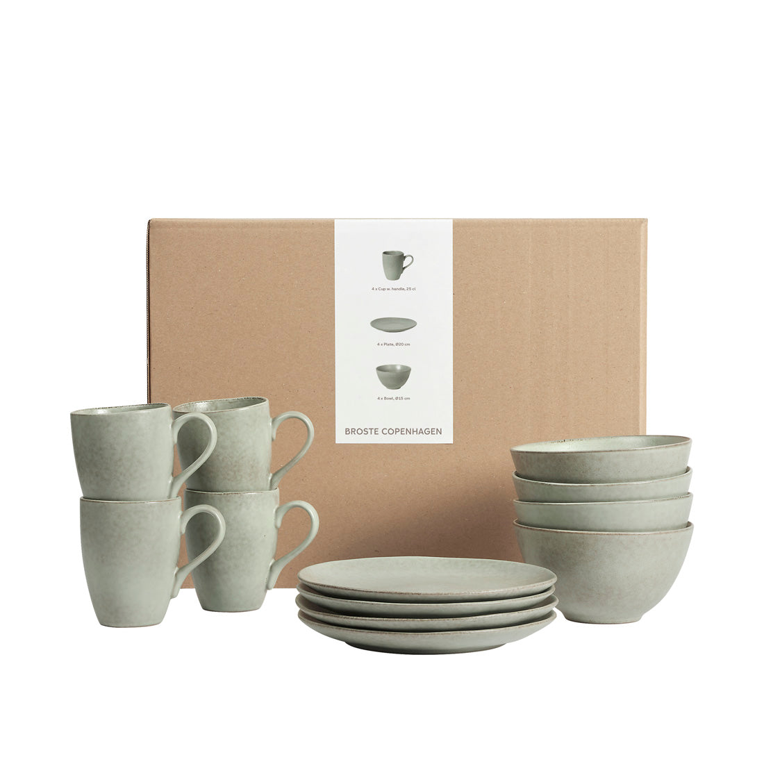 Broste Copenhagen Nordic Marsh snídaňová sada pro 4 osoby