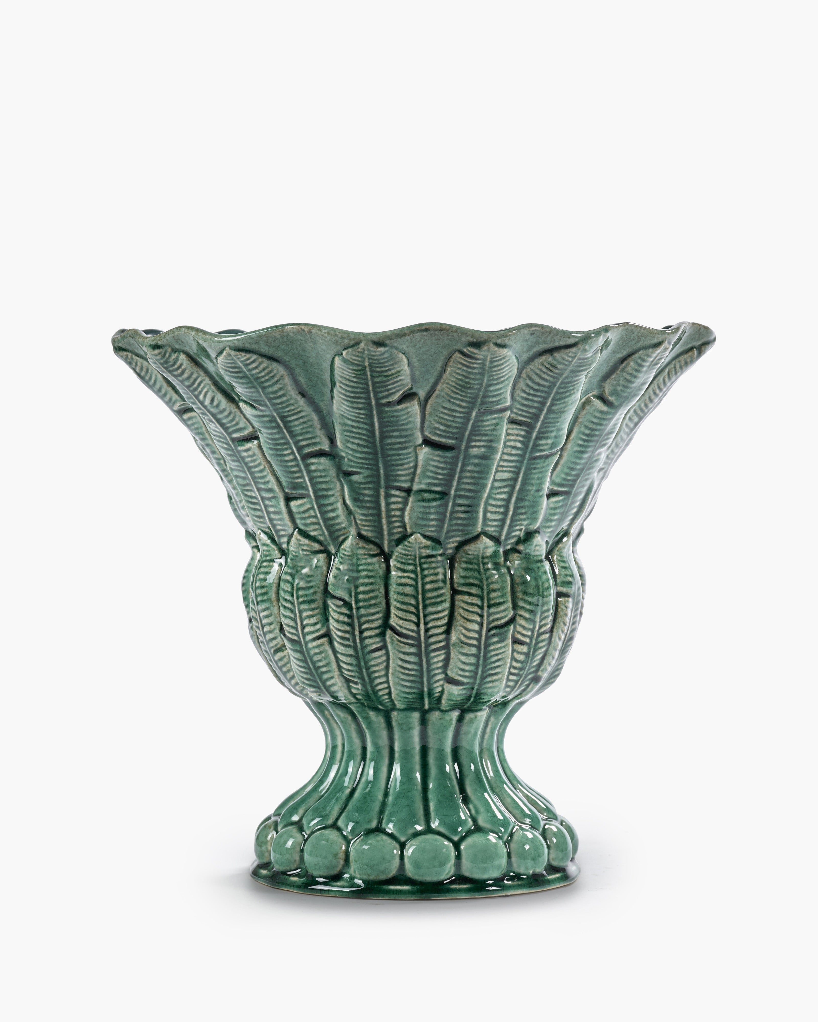 Serax Palm Vase 03 váza zelená keramika