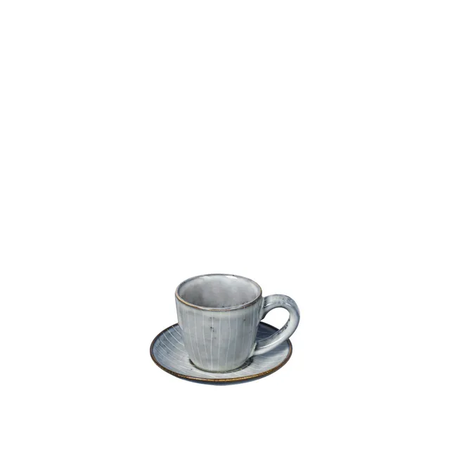 Broste Copenhagen Nordic Sea espresso šálek s podšálkem kameninový