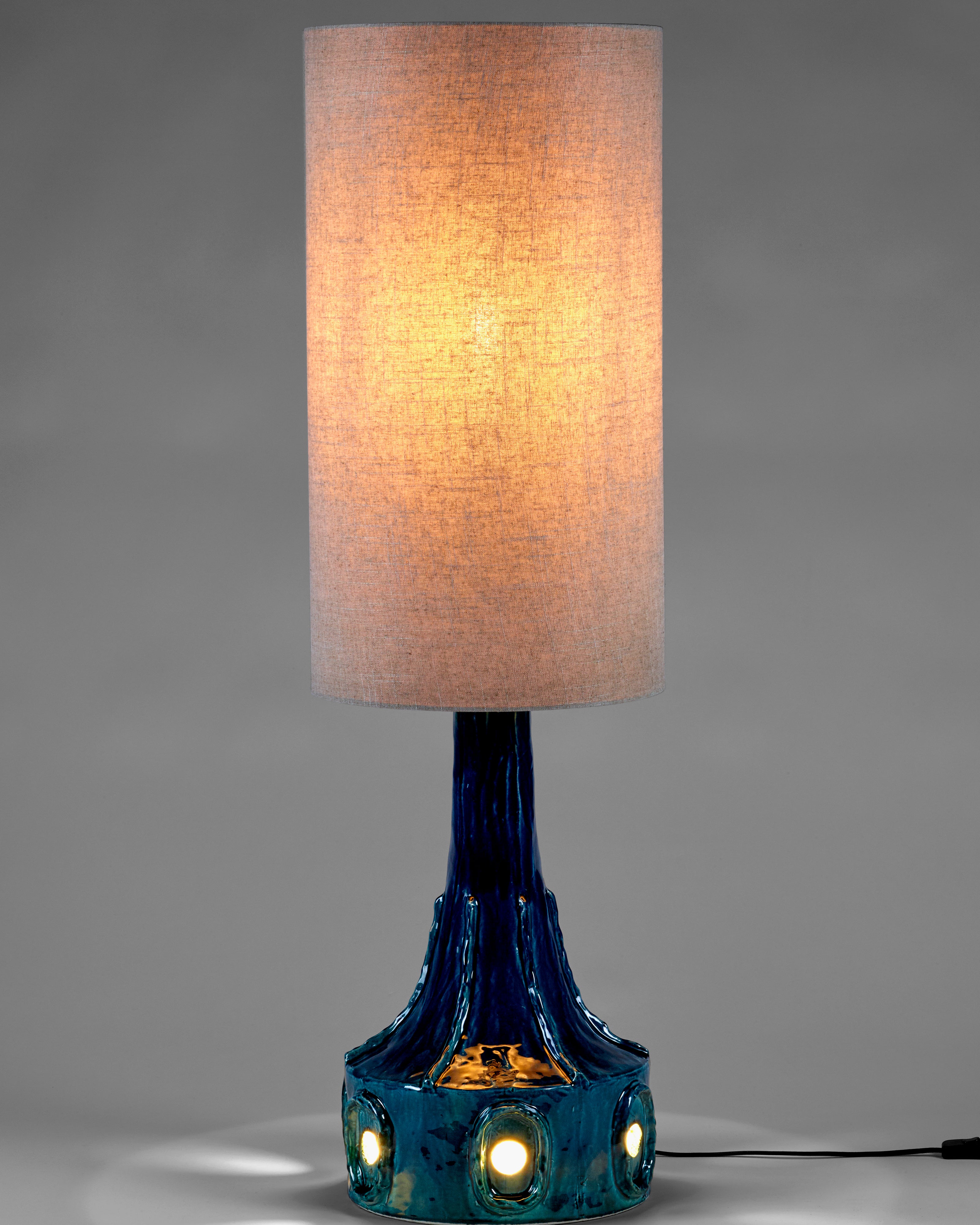Serax Georgia stolní lampa tmavě modrá keramika