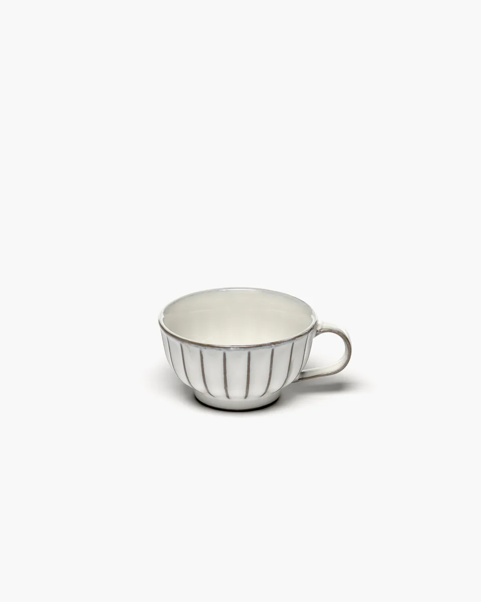 Serax Inku šálek na cappuccino bílý reaktivní glazura