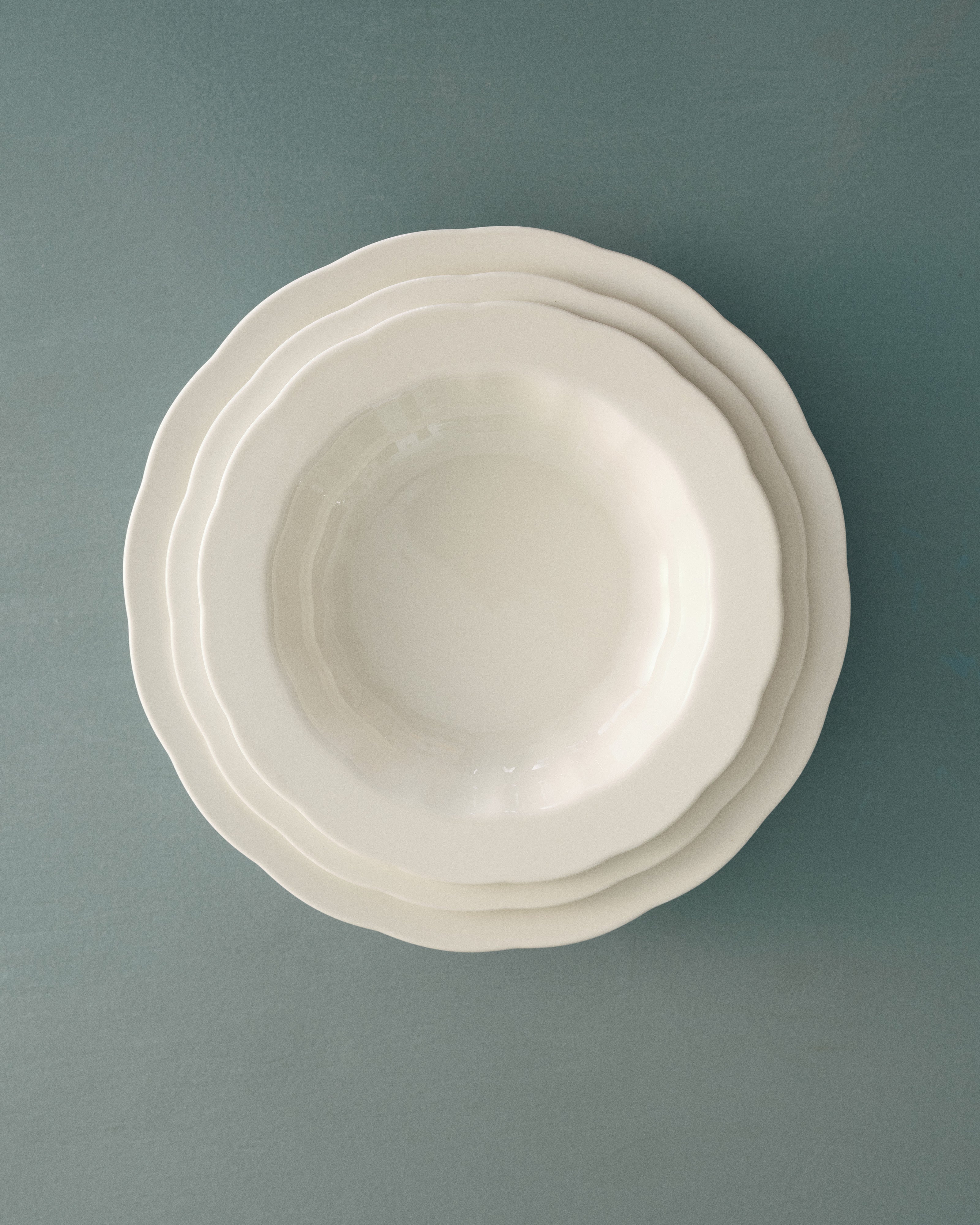 Serax Silhouette hluboký talíř L bílý porcelán