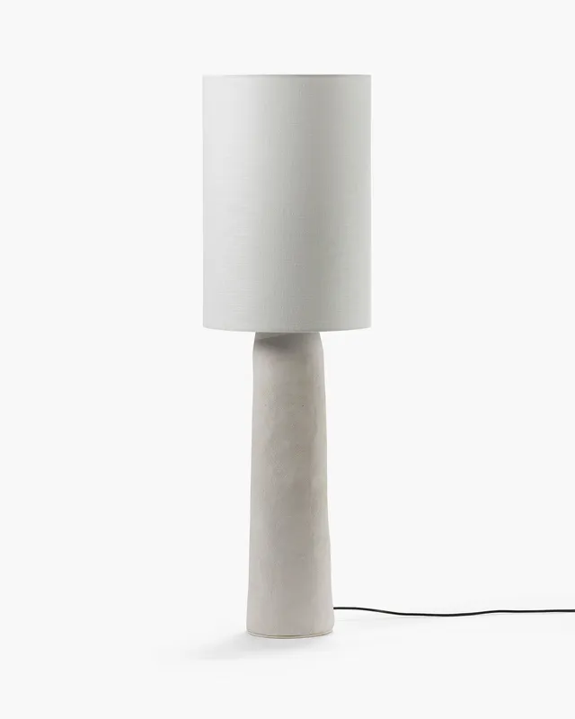 Serax Earth 03 stojací lampa bílá papír-mâché