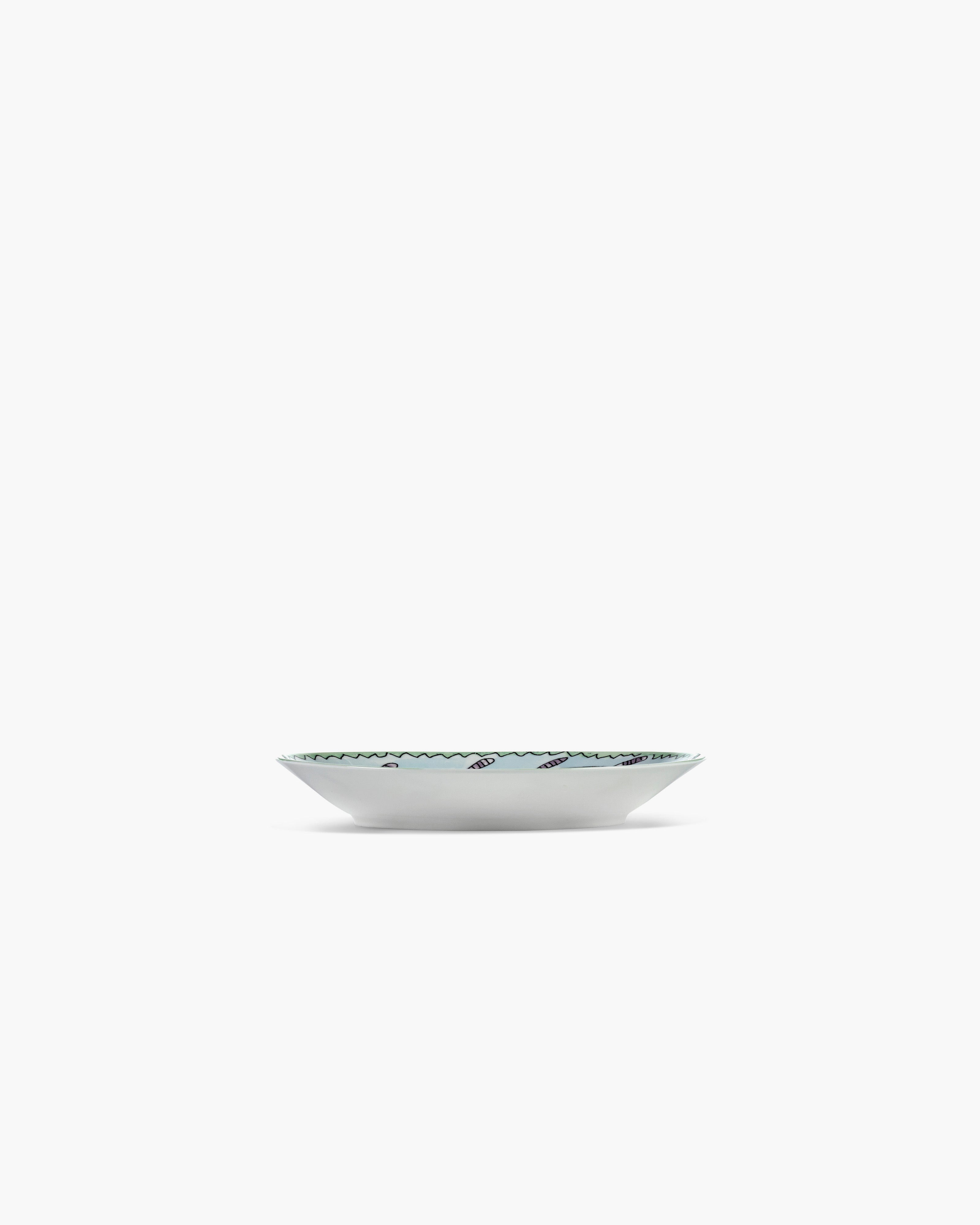Serax Midnight Flowers Blossom milk hluboký talíř S porcelán