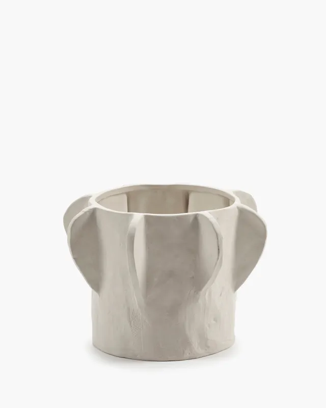 Serax Molly Flower Pot 02 S květináč béžový kameninový
