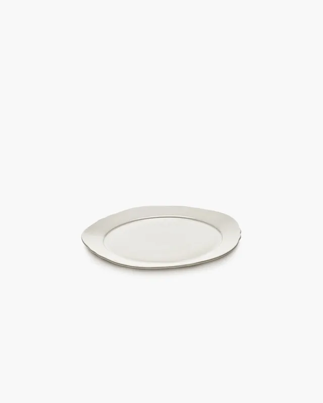Serax Silhouette snídaňový talíř L bílý porcelán