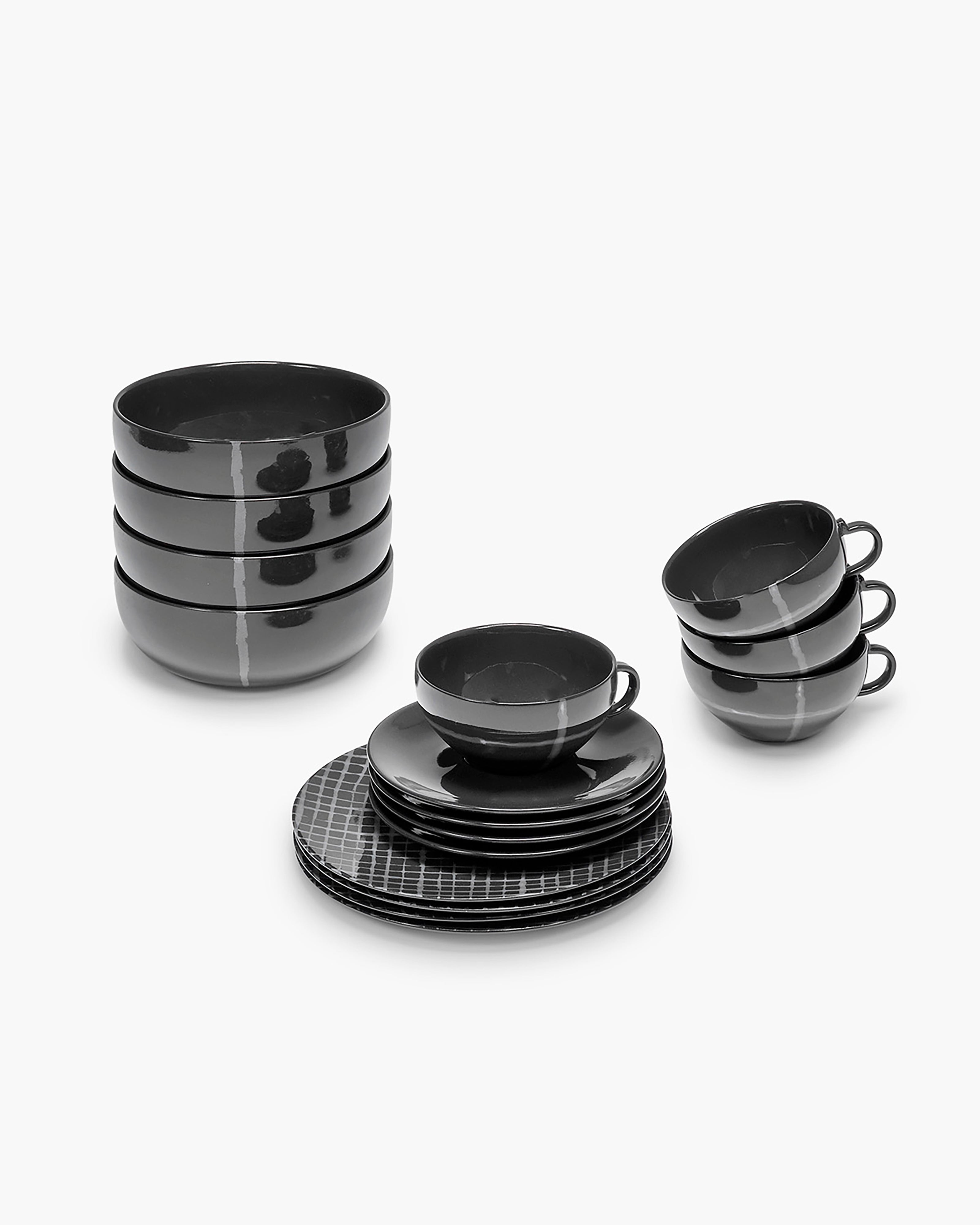 Serax Zuma snídaňová sada 16 kusů pacific Bauhaus