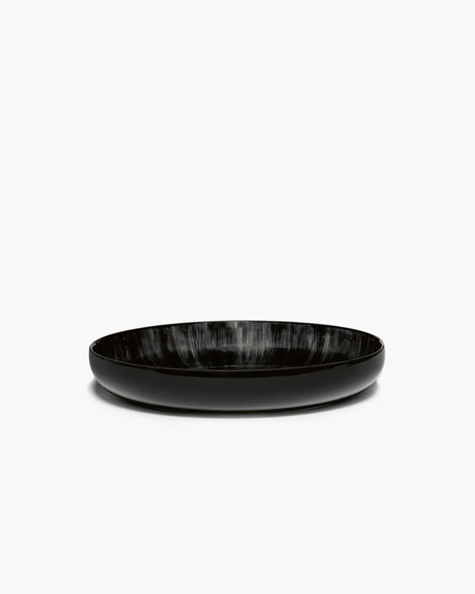 Serax Dé hluboký talíř L černo-bílý porcelán
