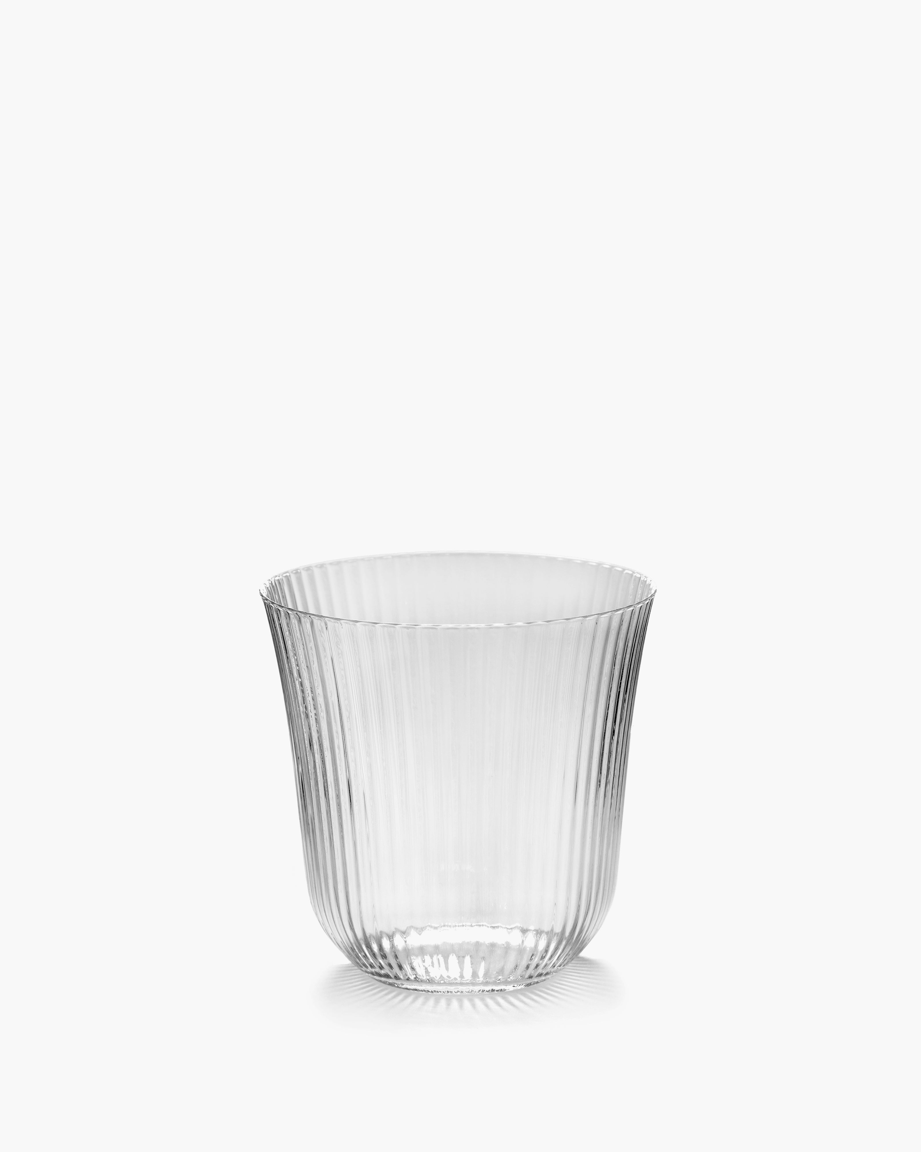 Serax Inku Tumbler S sklenice čirá žebrovaná