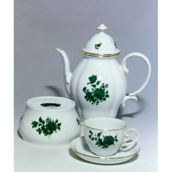 Augarten Mozart šálek na kávu zelený porcelán