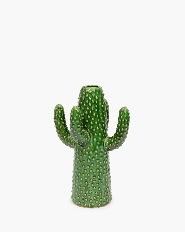 Serax Urban Jungle Cactus M váza zelená kameninová