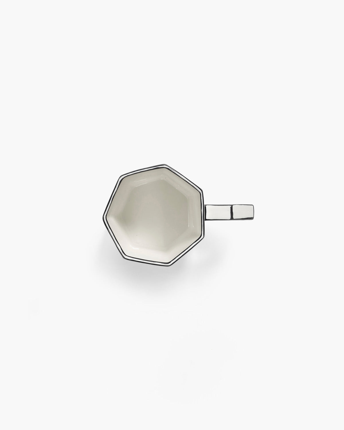 Serax Carte Blanche šálek na čaj bílo-černý porcelán