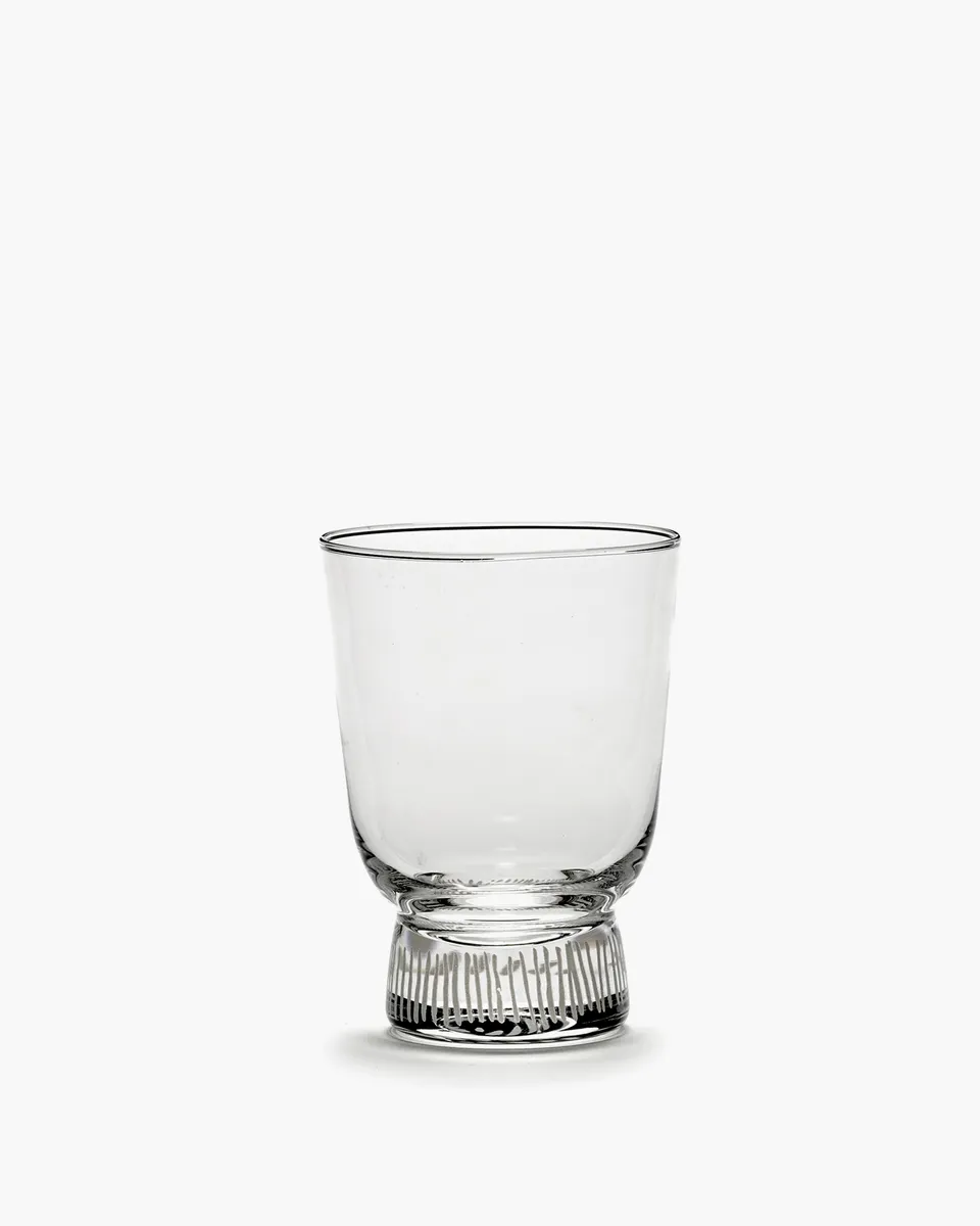 Serax Feast sklenice 25 cl pískované pruhy