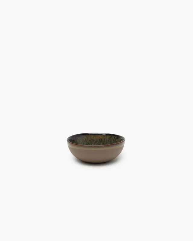 Serax Surface miska S indi grey kameninová