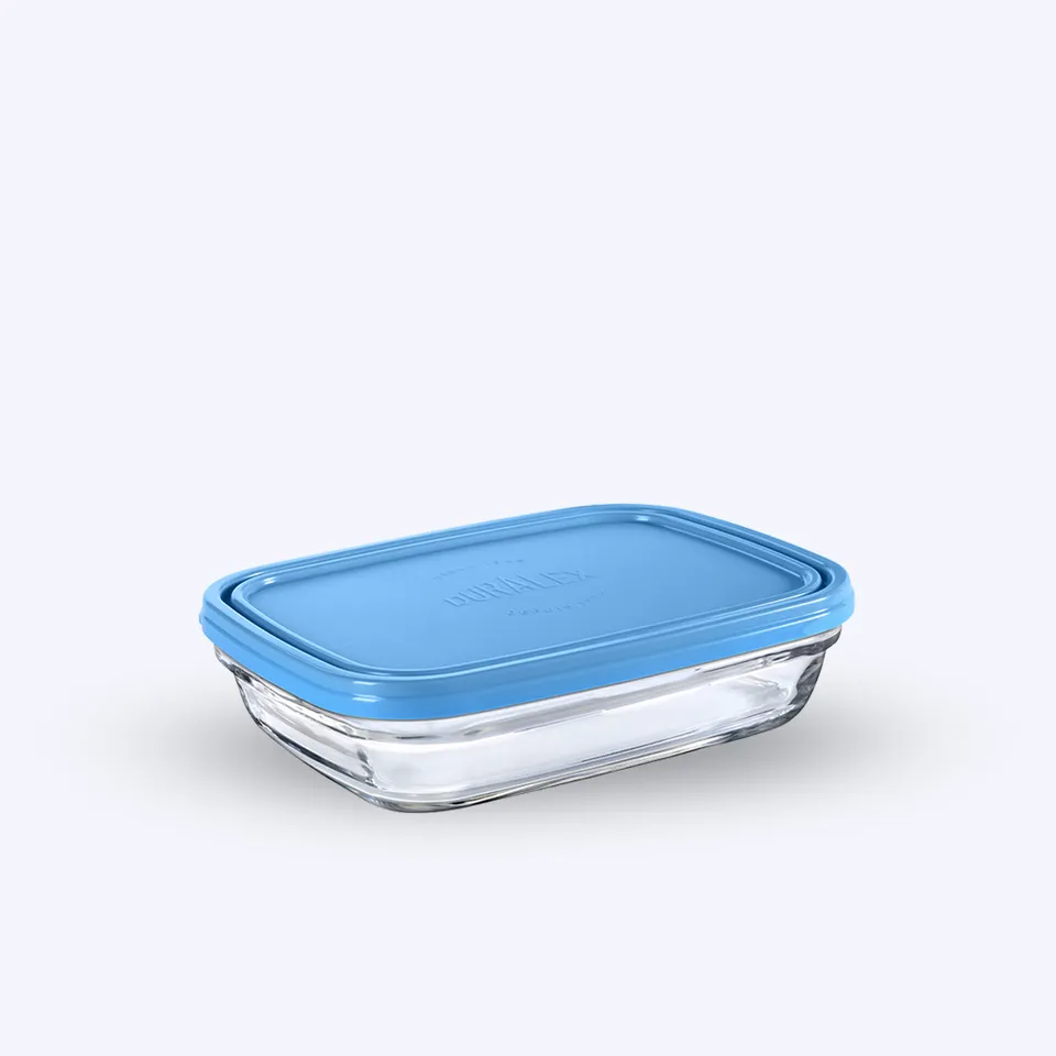 Duralex Freshbox skleněné dózy sada 3 ks hranaté