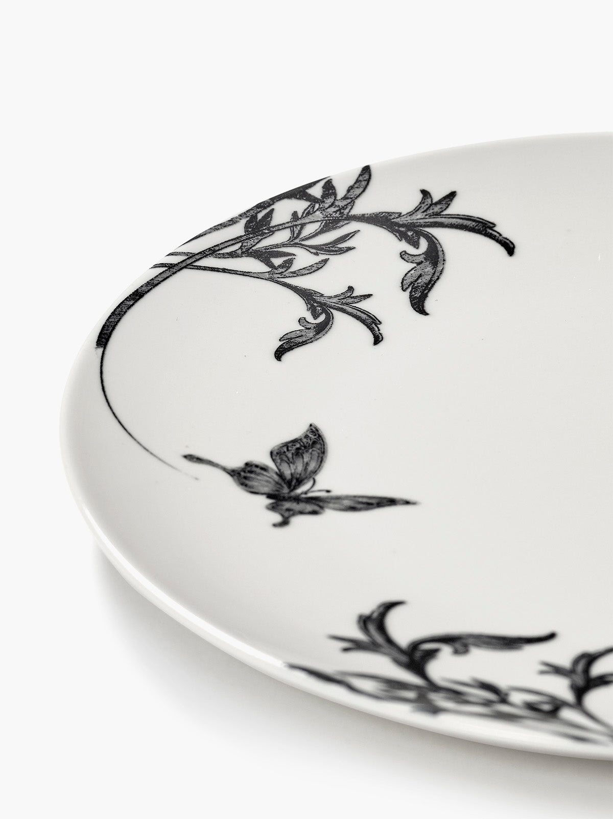 Serax Unity Butterfly Ballet dezertní talíř černobílý porcelán