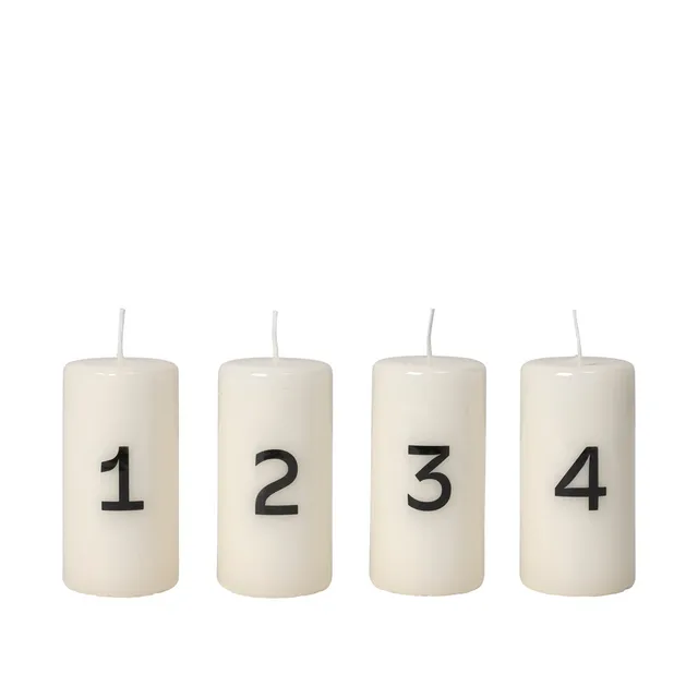 Broste Copenhagen Advent svíčka kalendářová lesklá