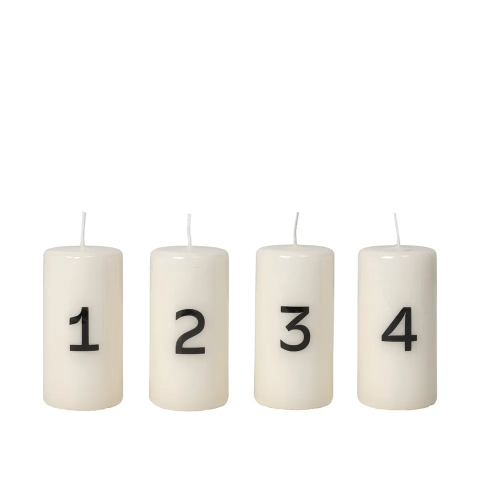 Broste Copenhagen Advent svíčka kalendářová lesklá