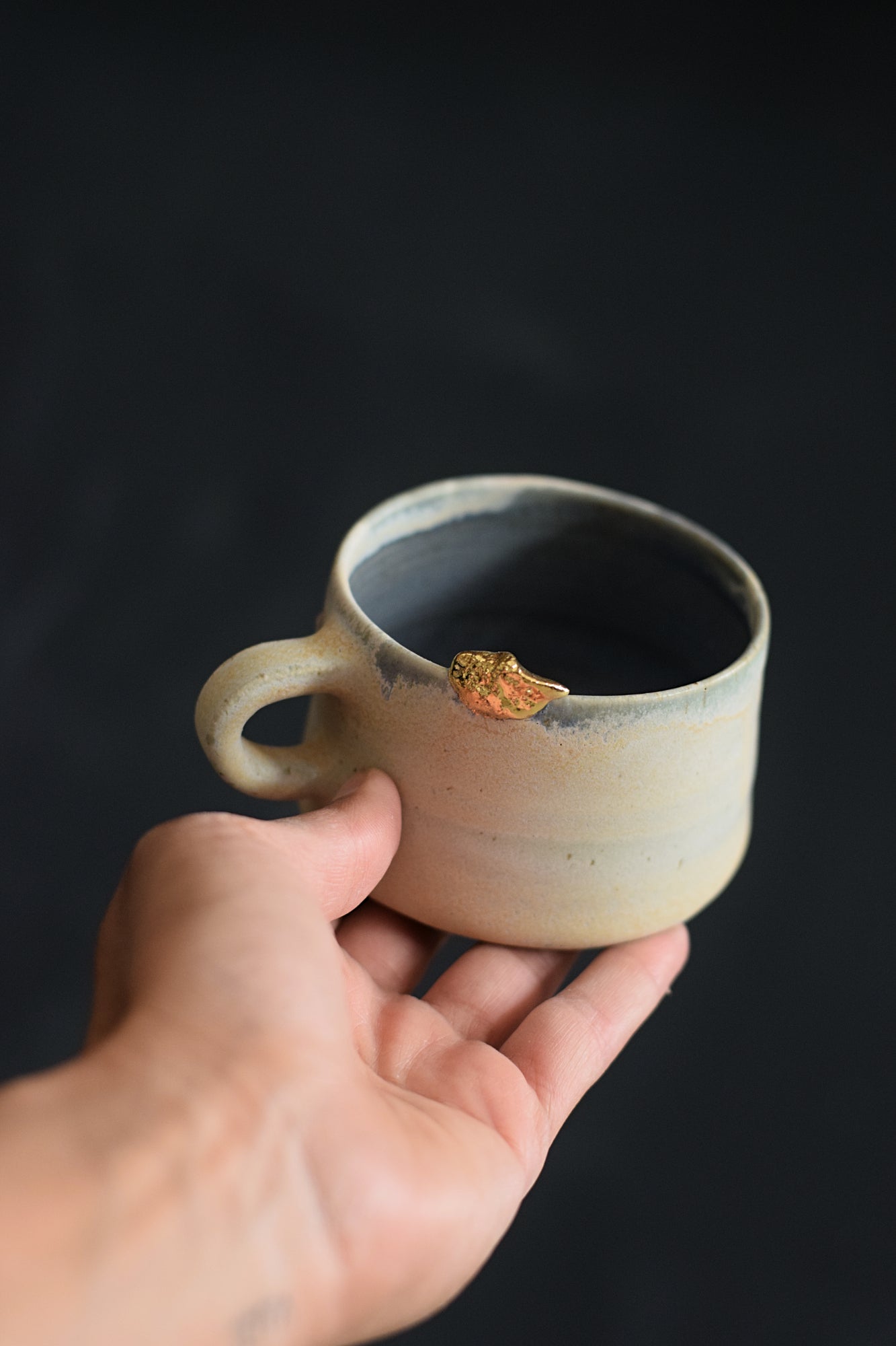 Terra Ceramics Prague Chimchims šálek na espresso 100 ml modrý