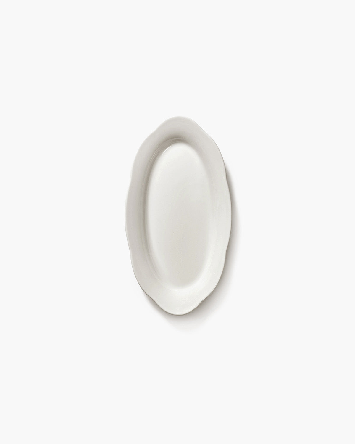 Serax Silhouette hluboký oválný talíř S bílý porcelán