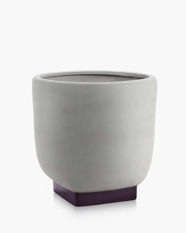 Serax Rosamar Flower Pot 06 květináč šedý keramický