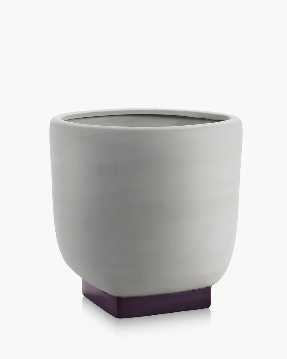 Serax Rosamar Flower Pot 06 květináč šedý keramický