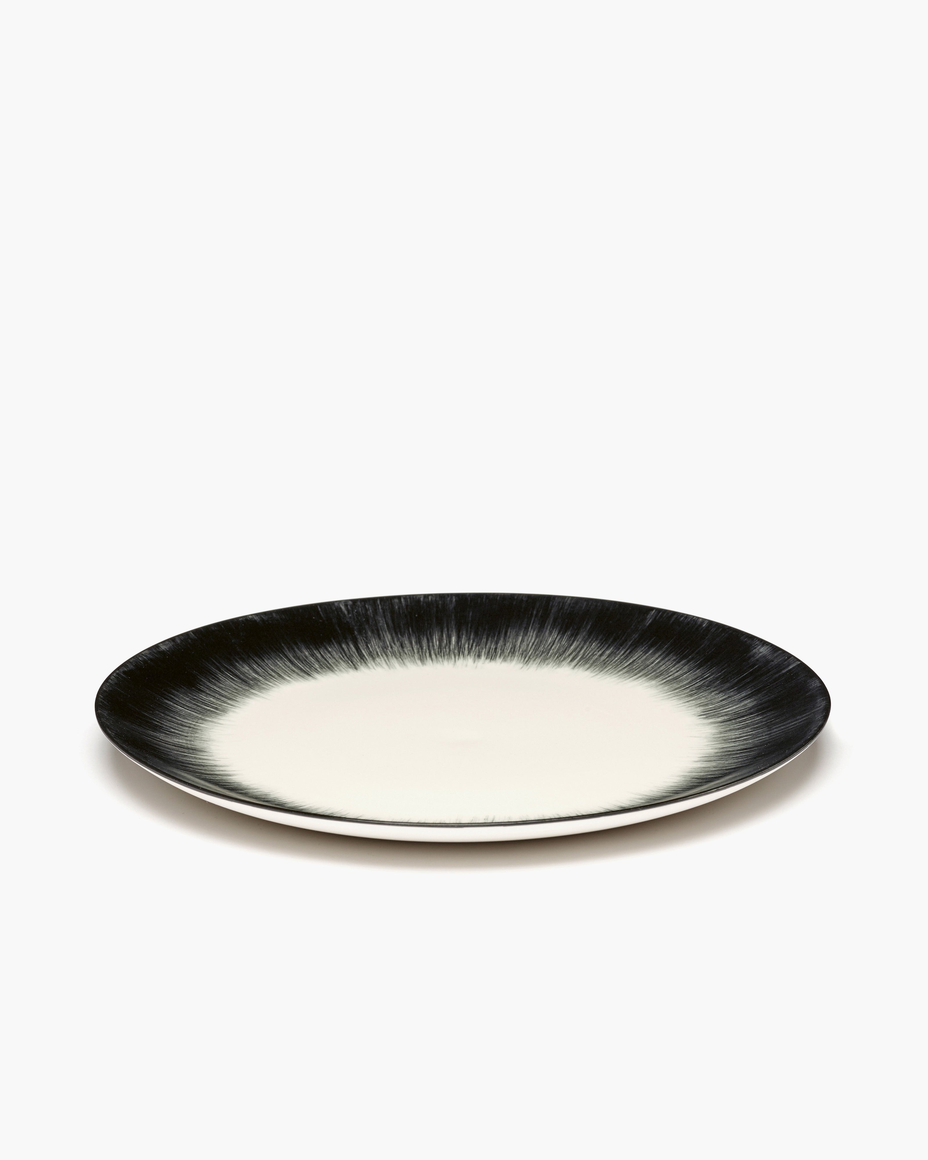Serax Dé Variation 5 talíř jídelní bílo-černý porcelánový
