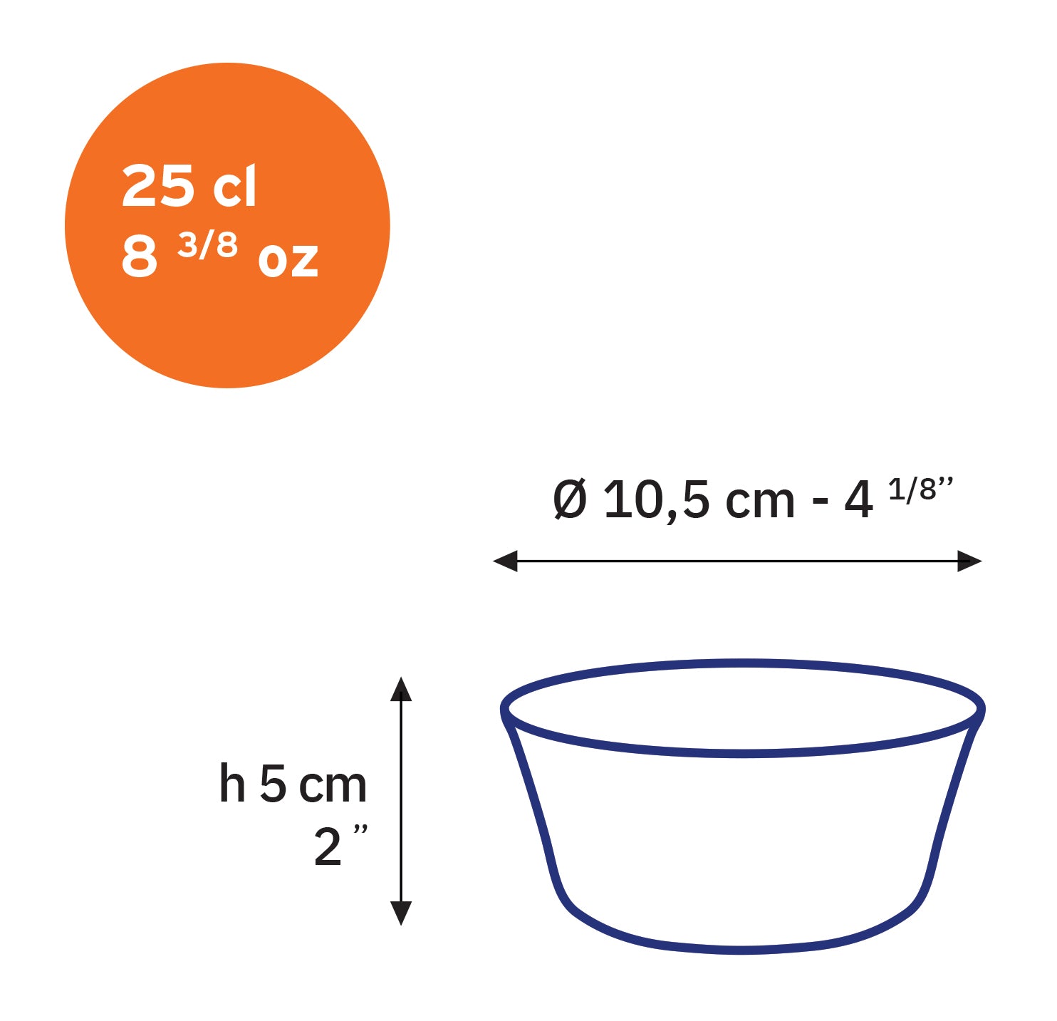 Duralex Lys skleněná miska 25 cl sépiová 10,5 cm
