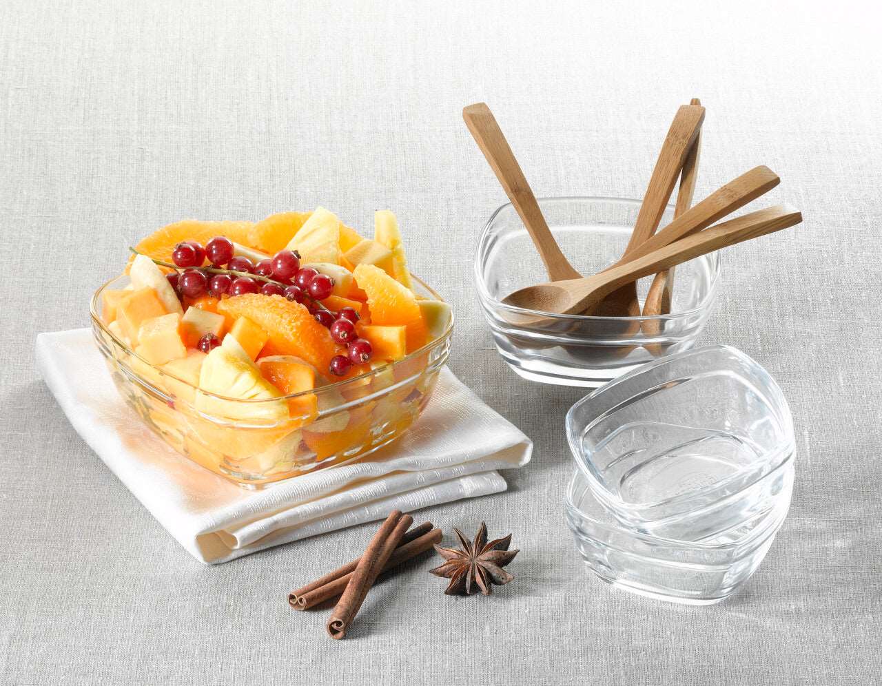 Duralex Lys čtvercová miska 30 cl 6 ks čirá