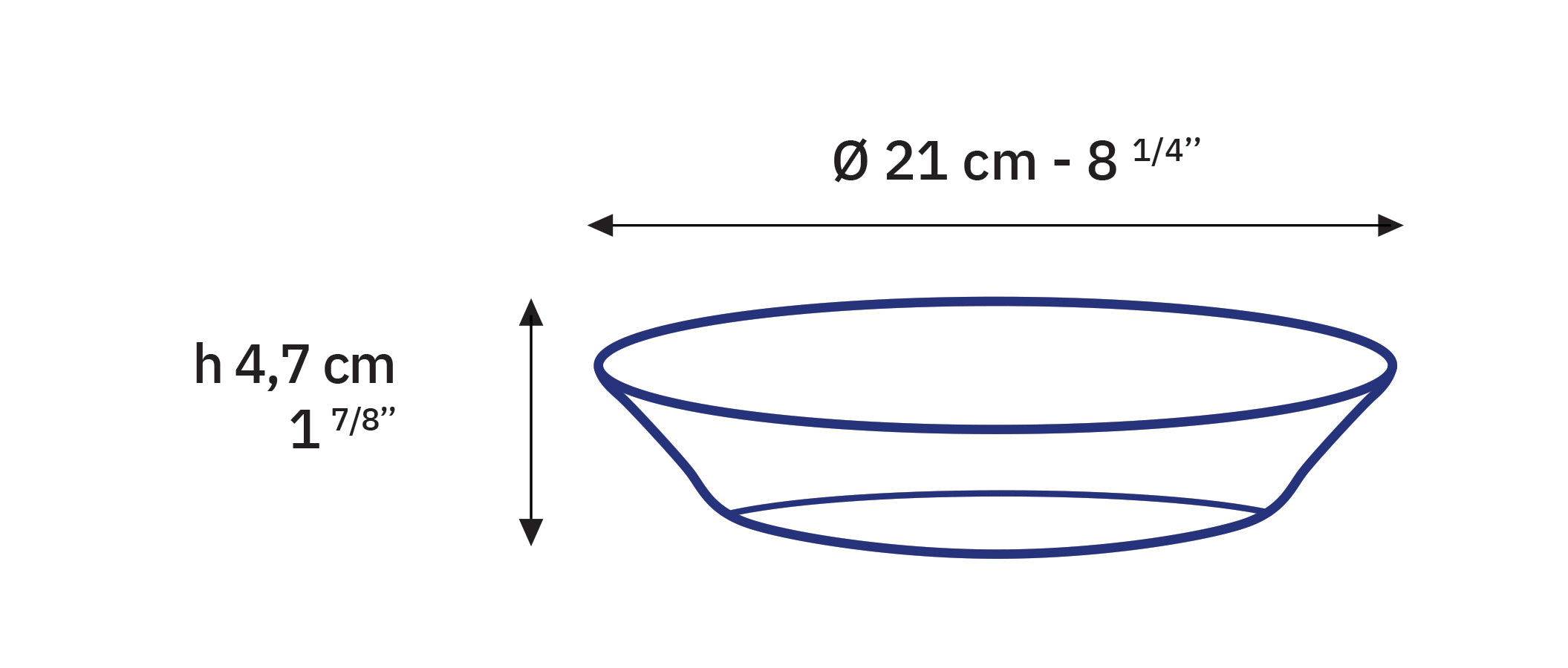 Duralex Lys hluboký talíř 21 cm sada 6 ks čirý