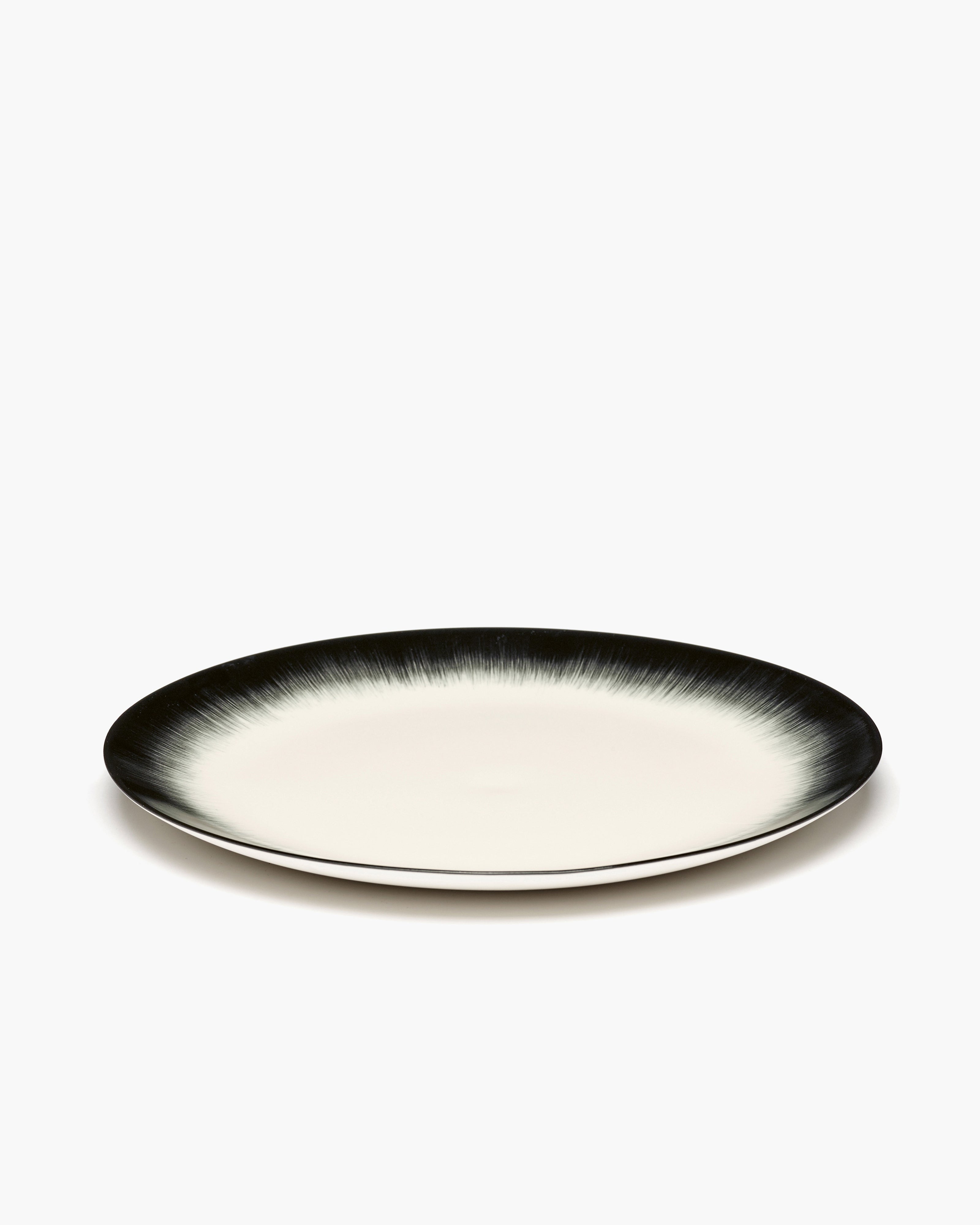 Serax Dé variation 4 talíř bílo-černý porcelán