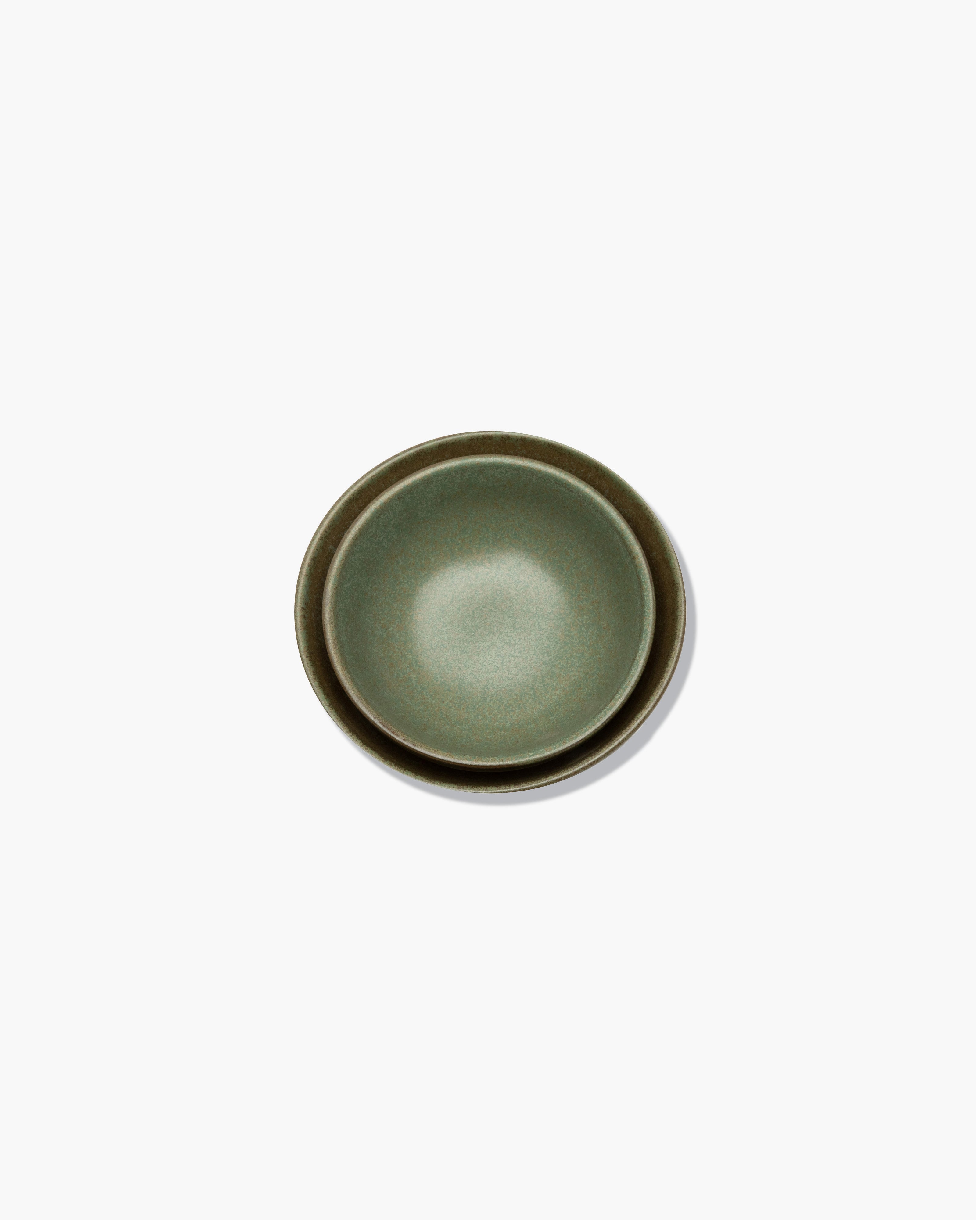 Serax Surface mísa M camo green kameninová