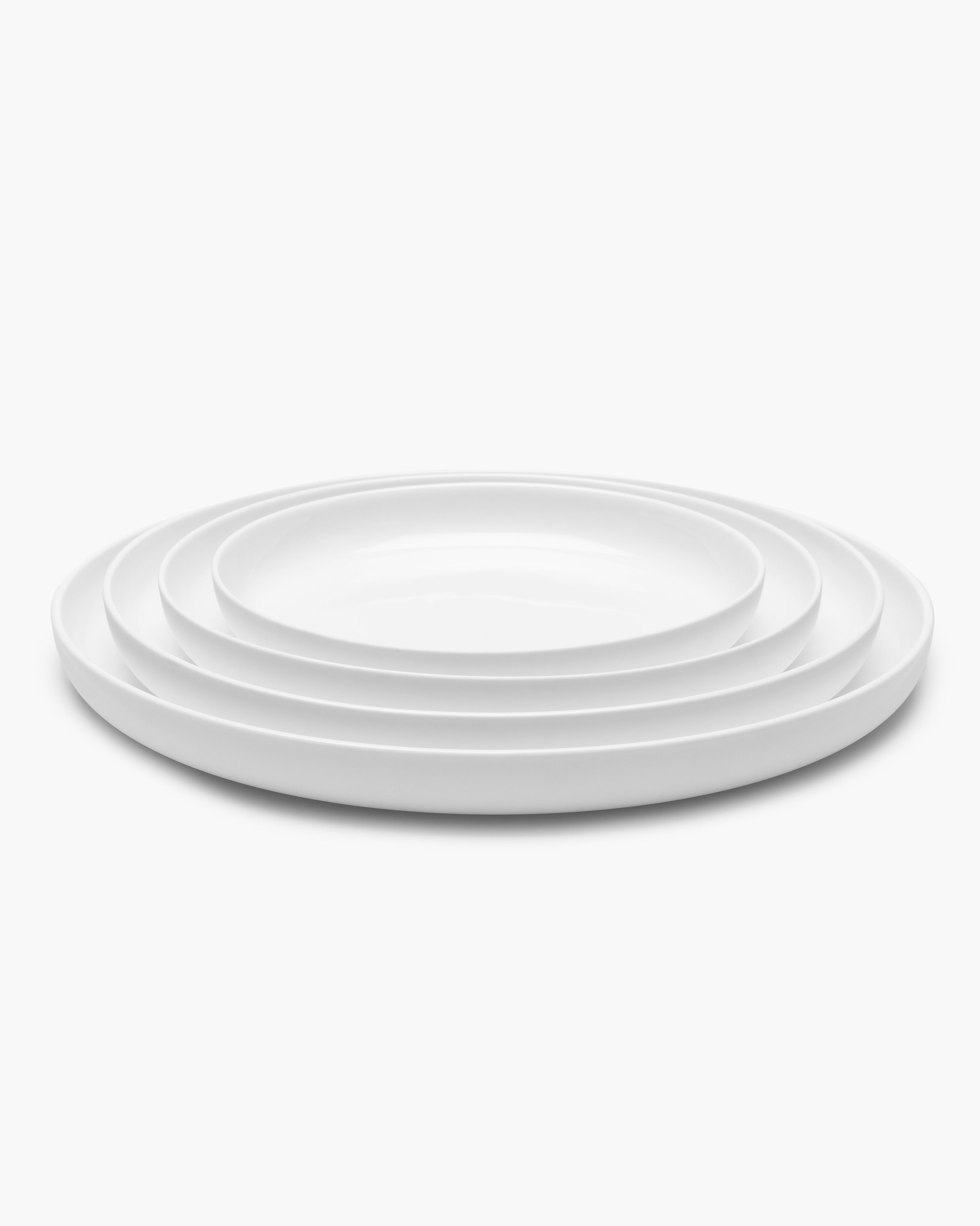 Serax Base High servírovací talíř bílý porcelánový
