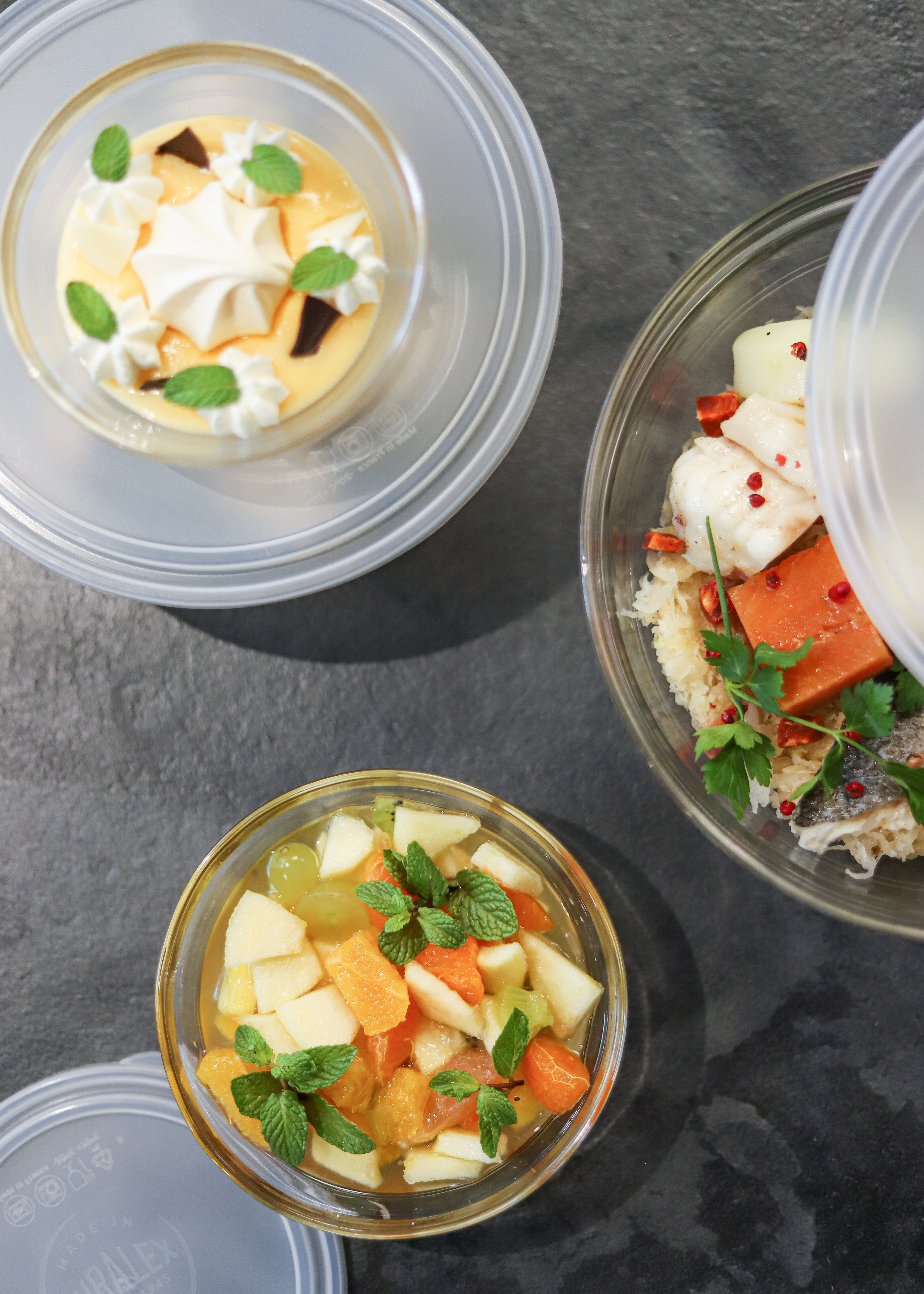Duralex Freshbox skleněná dóza kulatá 970 ml s víkem