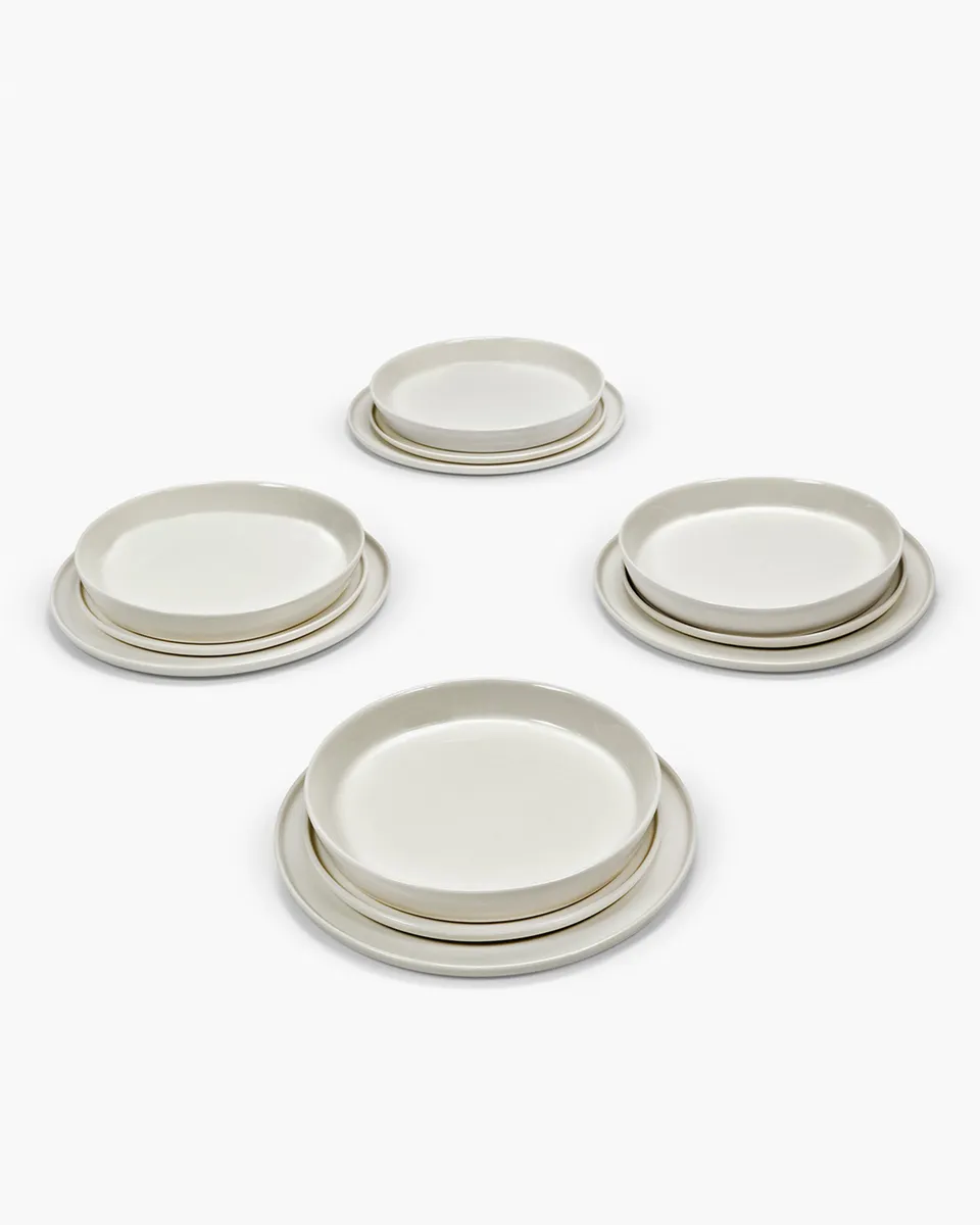 Serax Cena jídelní sada 12 kusů ivory pro 4 osoby