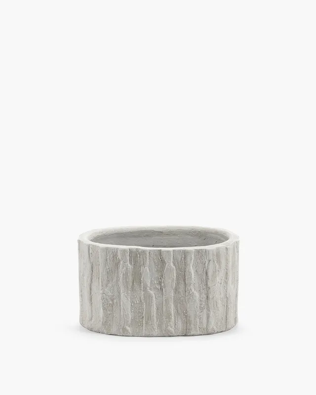 Serax Rift Planter low 03 květináč krémový keramika