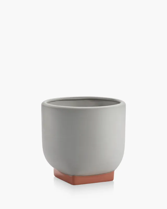 Serax Rosamar květináč 03 šedá-oranžová