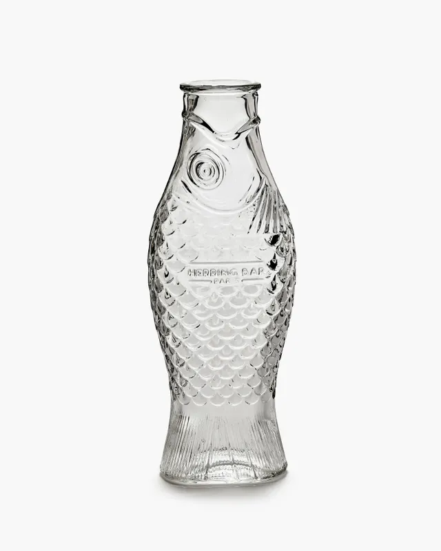 Serax Fish & Fish karafa transparent lisované sklo ryba