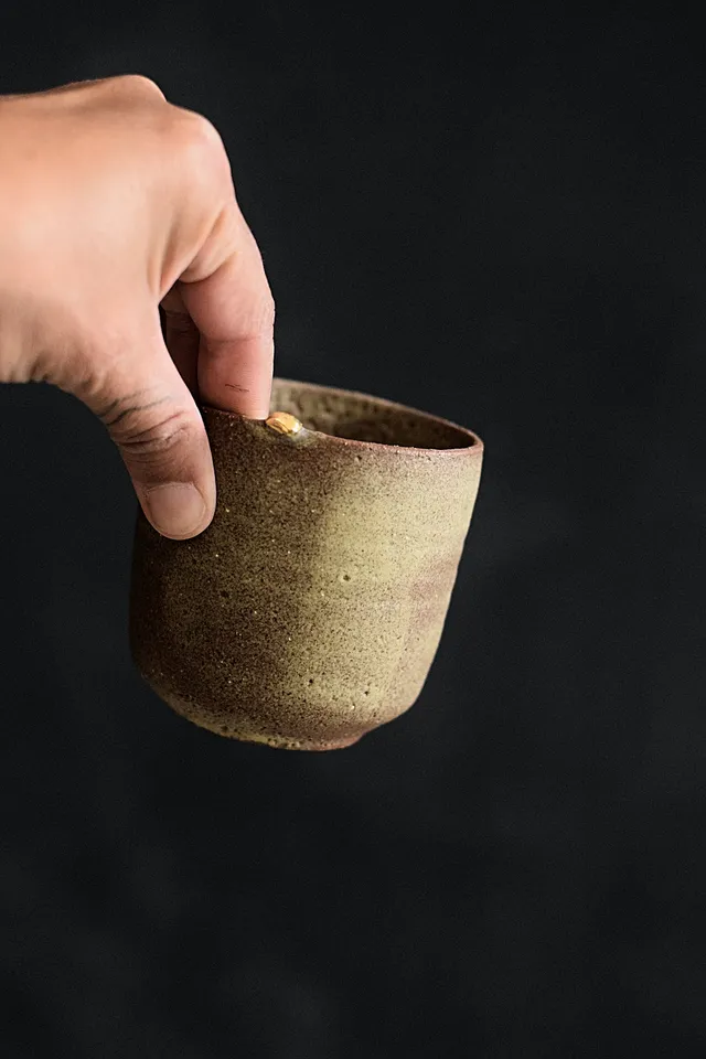 Terra Ceramics Prague Mamatchas šálek 200 ml savana zlato