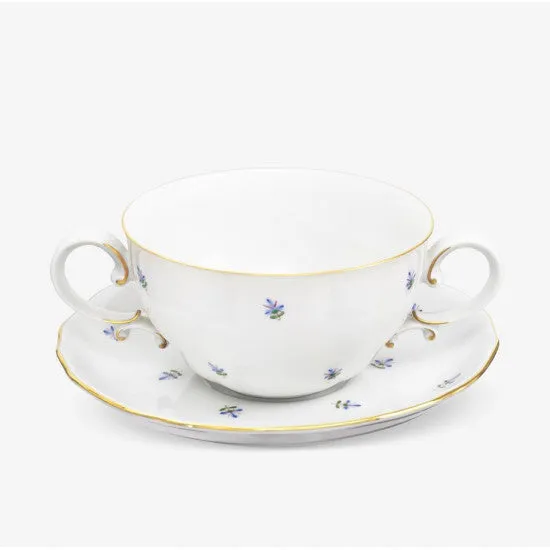 Augarten Mozart bujónový šálek bílý porcelán