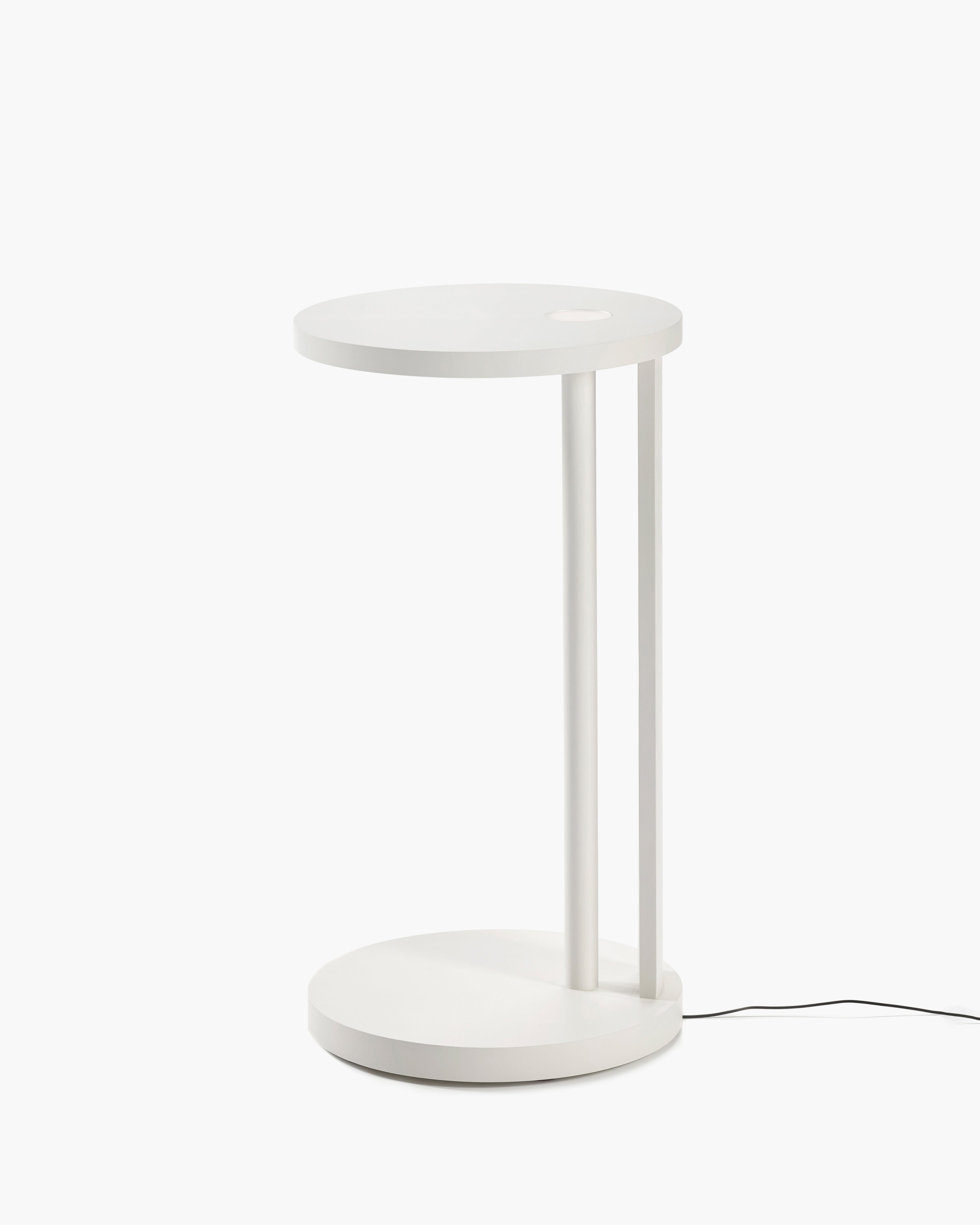 Serax Aura odkládací stolek L s LED bukový off-white