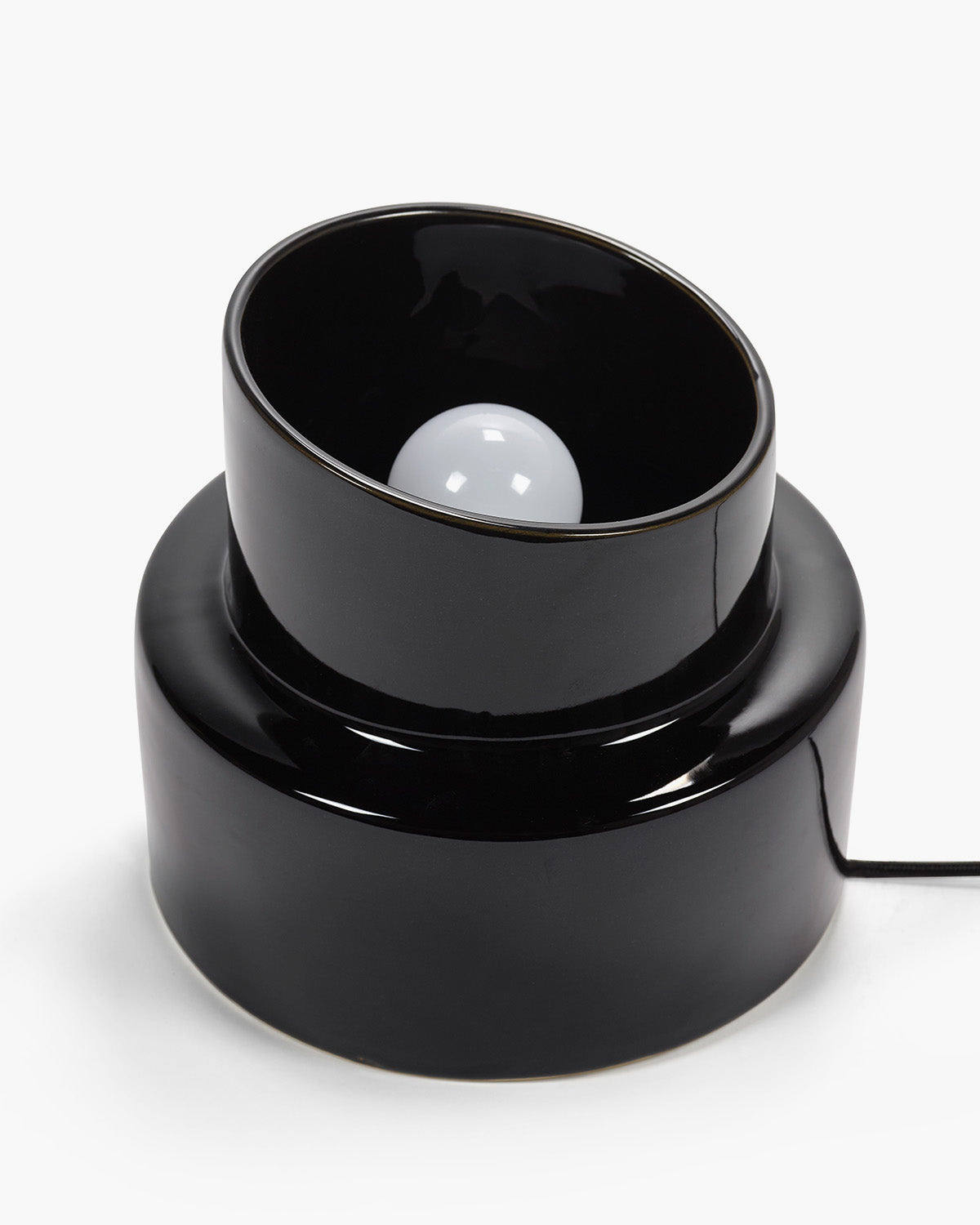 Serax Pillar stolní lampa černá keramika
