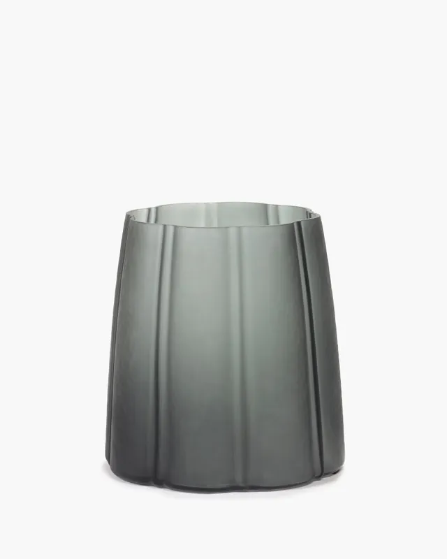 Serax Shapes váza tmavě šedá foukané sklo