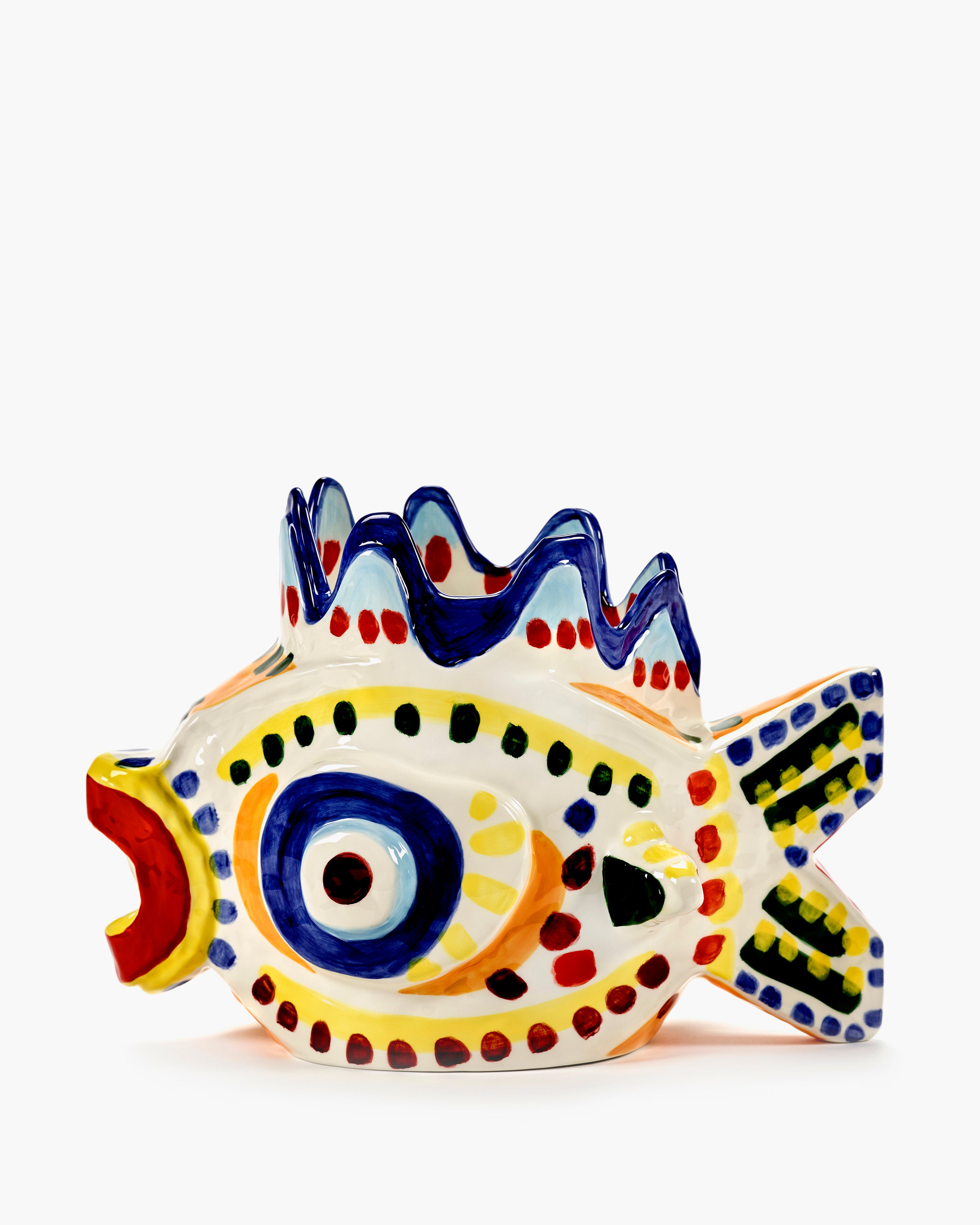 Serax Sicily Vase 01 váza mix kamenina ryba