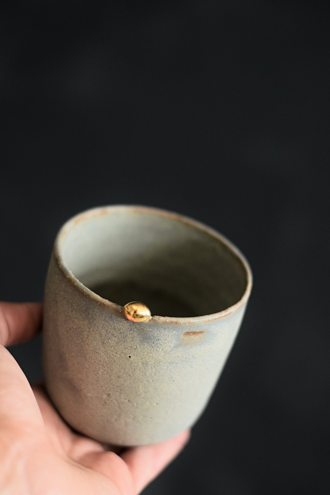 Terra Ceramics Prague MAMATCHAS čajový šálek 200 ml Blue