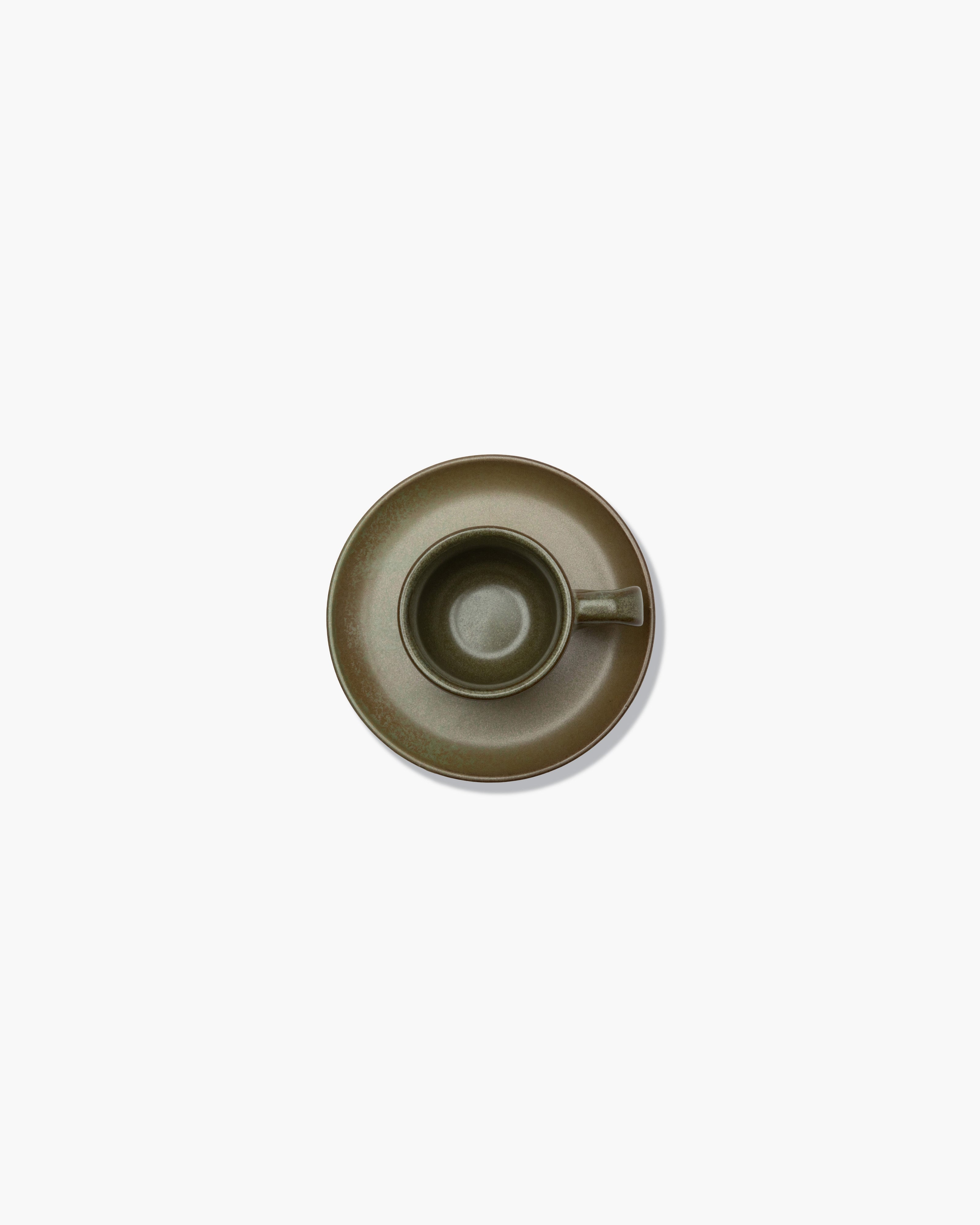 Serax Surface espresso šálek s podšálkem khaki zelený