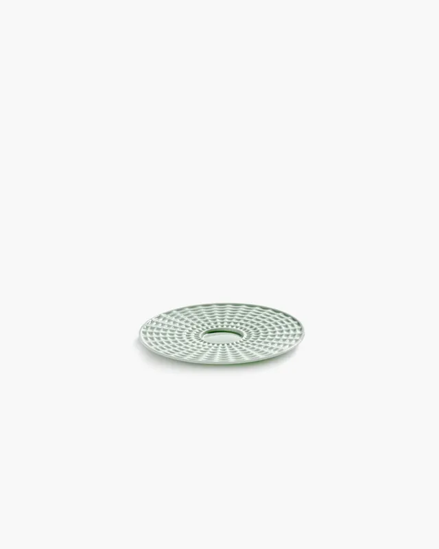 Serax Nido podšálek zelený mint porcelán