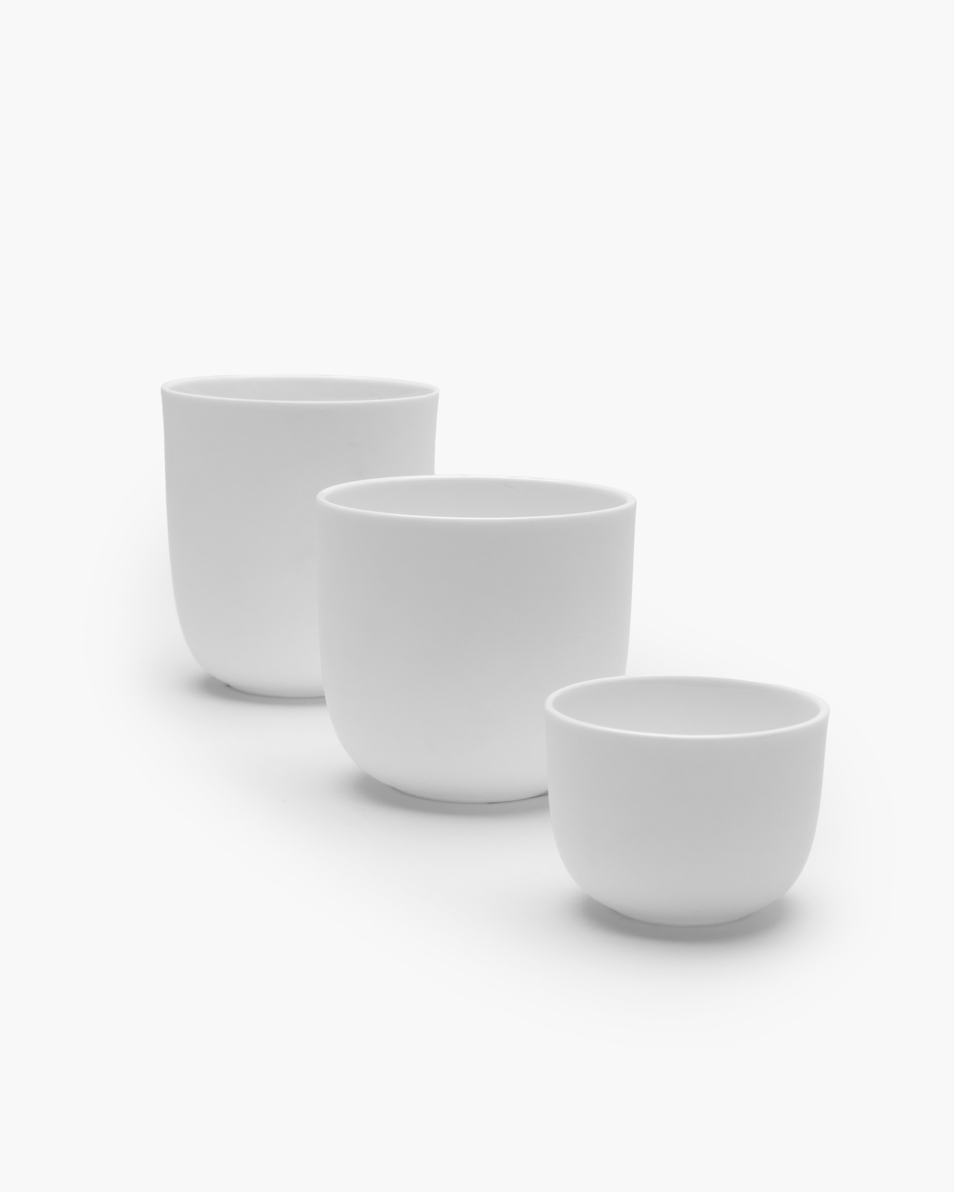 Serax Base espresso šálek bez ucha bílý porcelán