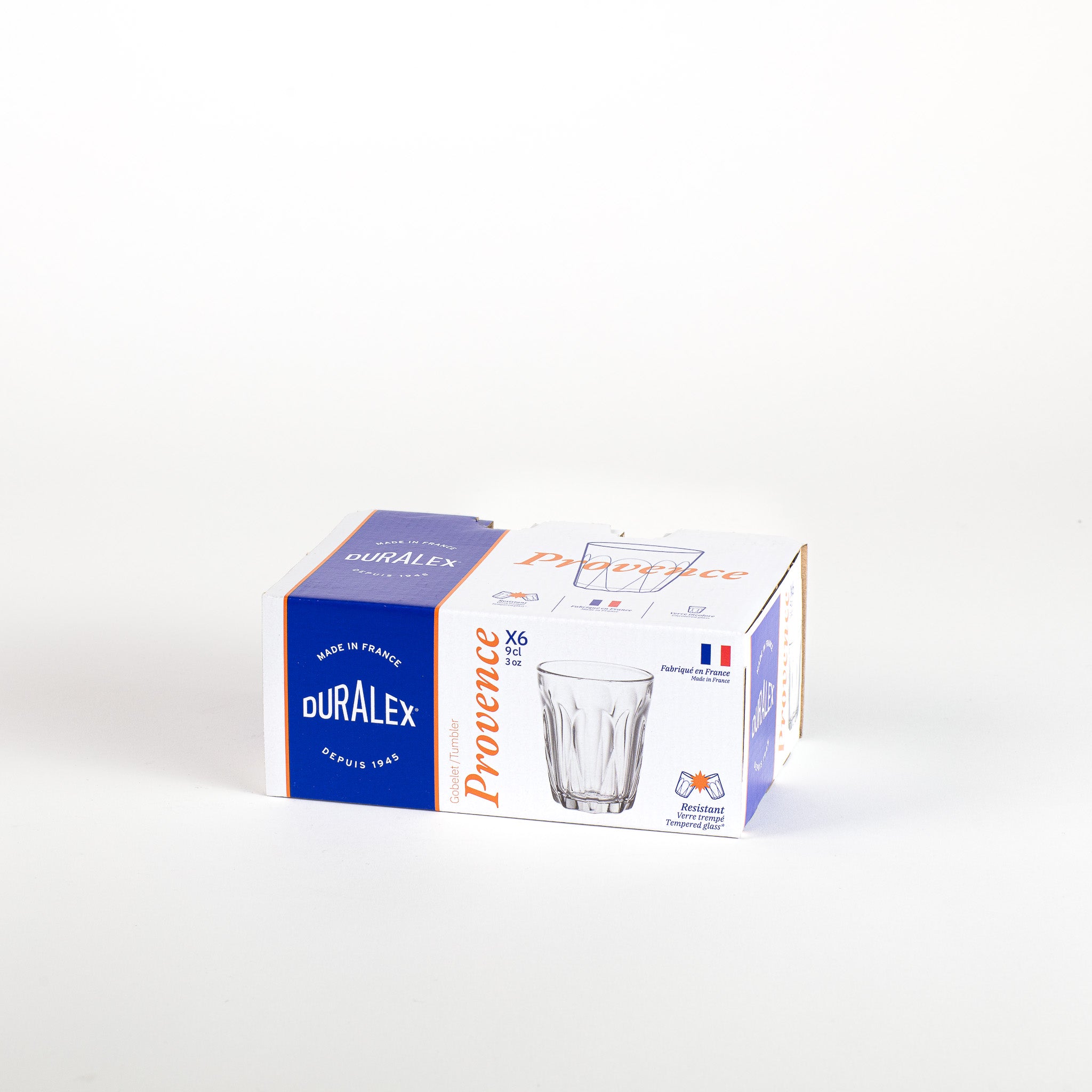 Duralex Provence panák 9 cl čirý 6 ks